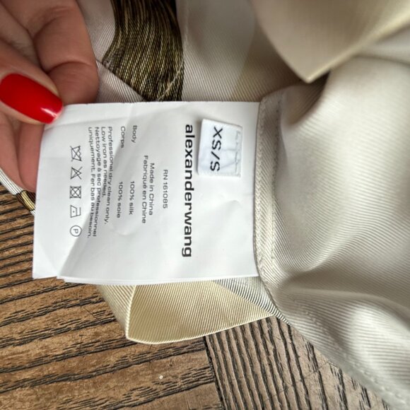 NEW Alexander Wang Baroque Print Silk Boxer Shorts - Picture 10 of 14